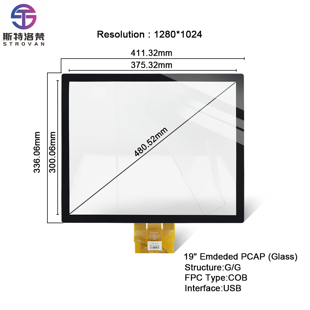 Touchscreen Glove Capacitive - 19 Zoll PCAP Bildschirm Industrielles Kapazitives