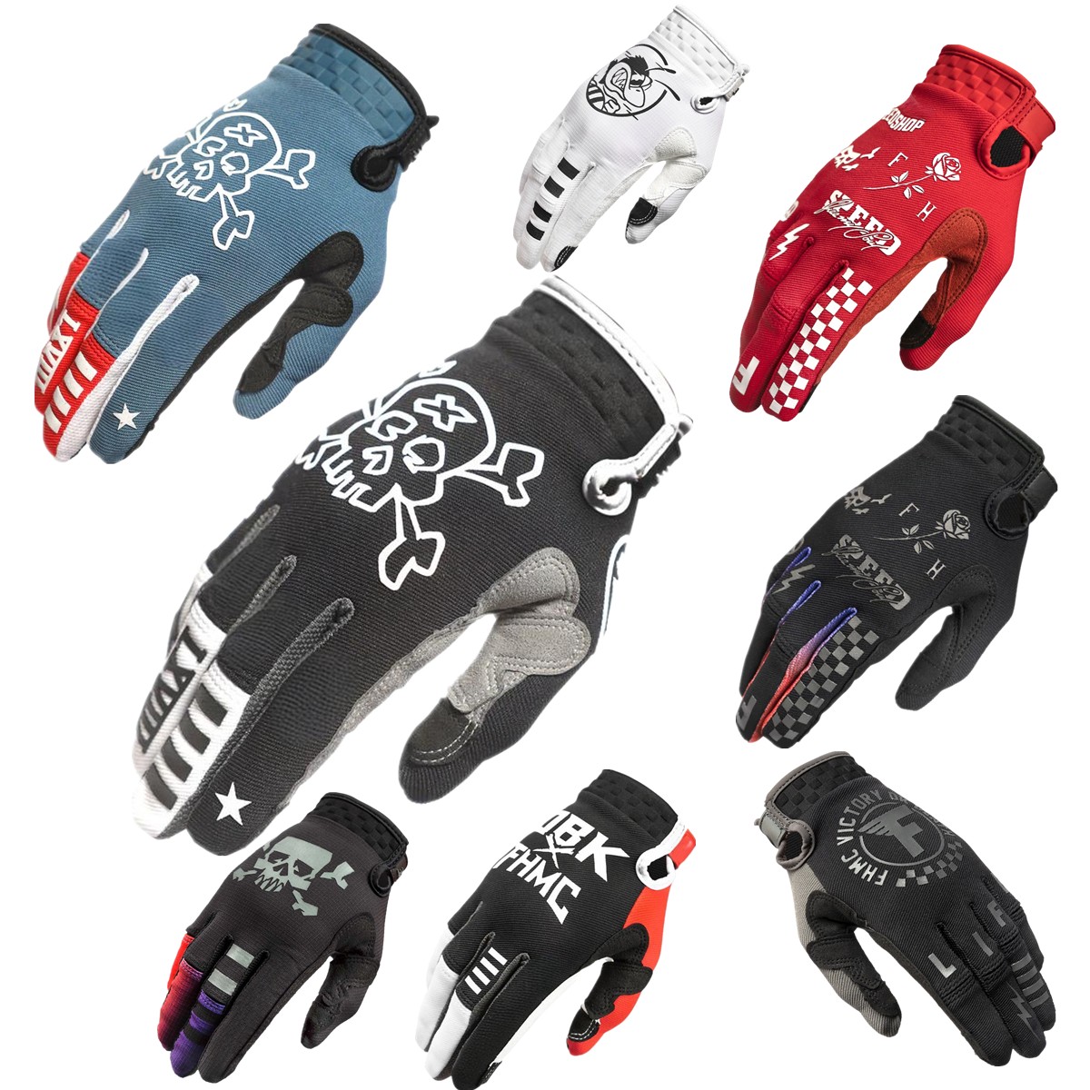 Cycling Glove Padded - FH MX Handschuhe Touchscreen Motocross Handschuh
