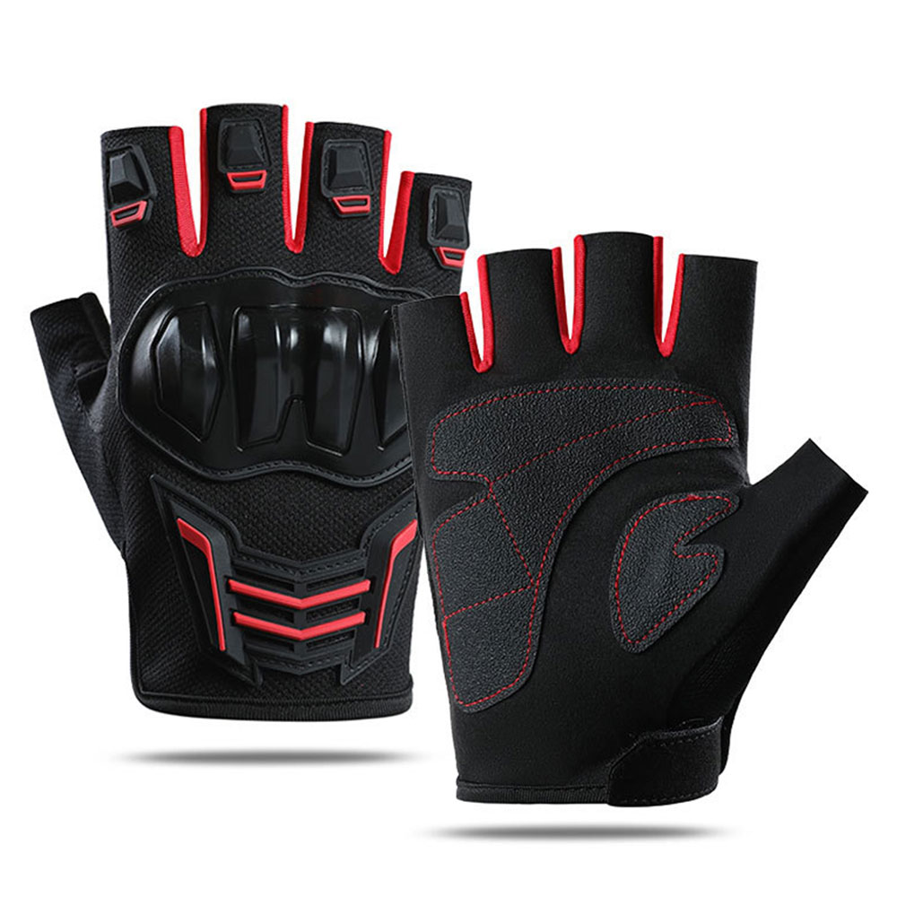 Cycling Glove Padded - Atmungsaktive Motorrad Handschuhe Sommer Halb Finger