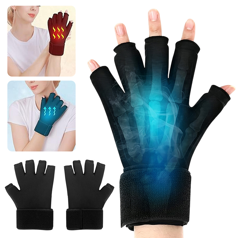Latex Disposable Glove - Arth-Ritis Kompressions-Eishandschuh, Kalt-/Wärmetherapie-Gel-Eishandschuh, wiederverwendbare Heiß-/Kältetherapie-Kompresse für