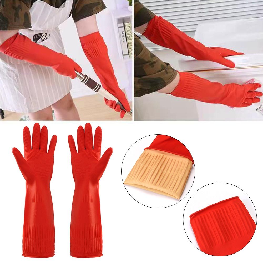 Dish Glove Rubber - 1 Paar Hoch leistungs gummi handschuhe
