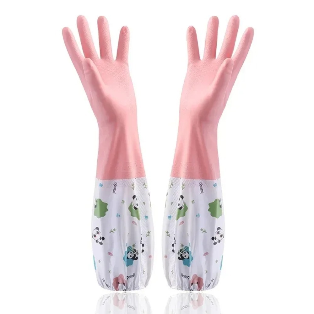 Dish Glove Rubber - Verlängerte Wasserdichte Gummi-Küchenhandschuhe zum Geschirrspülen, Reinigen