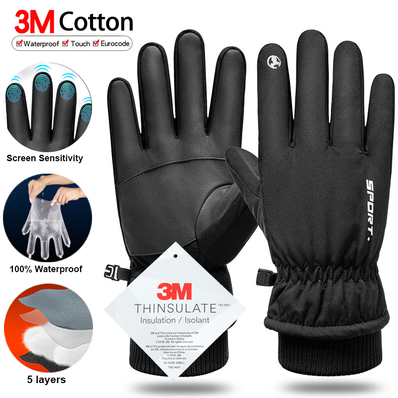 Ski Glove Waterproof - Thermische Winter Radfahren Ski Handschuhe Outdoor