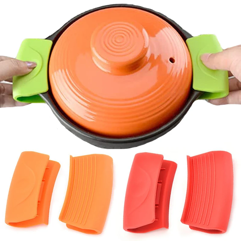 Oven Mitt Silicone - 2 Stück Silikon handschuhe Antihaft-hitze beständiger
