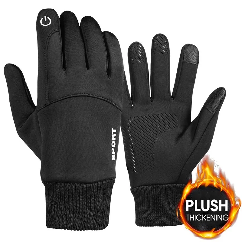 Ski Glove Waterproof - Motorradhandschuhe, Winterhandschuhe, warme Vollfingerhandschuhe, wasserdicht, warme