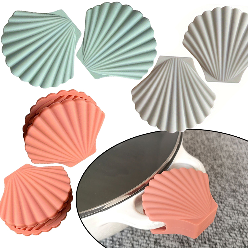 Oven Mitt Silicone - 2Pcs Silikon Anti-verbrühen Handschuhe Shell Form