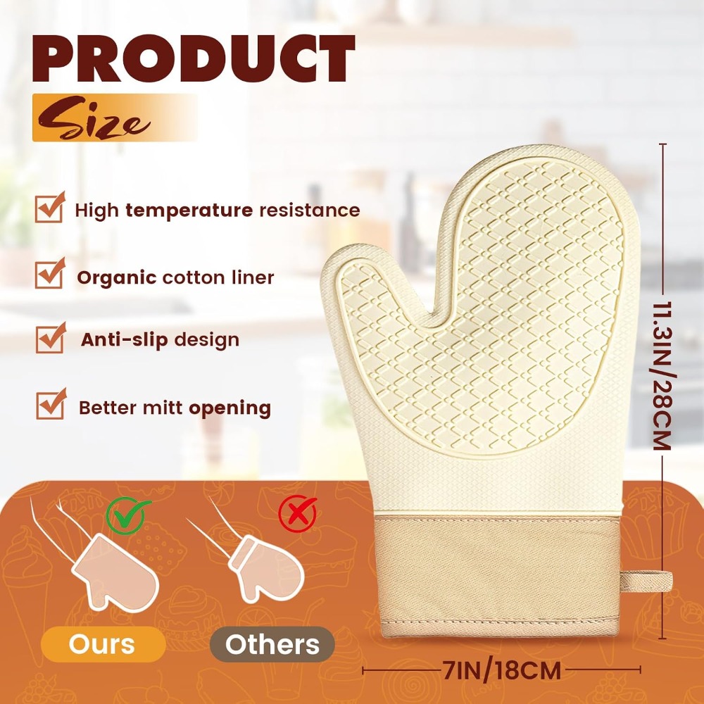 Hitzebeständige Silikon-Ofenha – Oven Mitt Silicone Bewertung und Preis